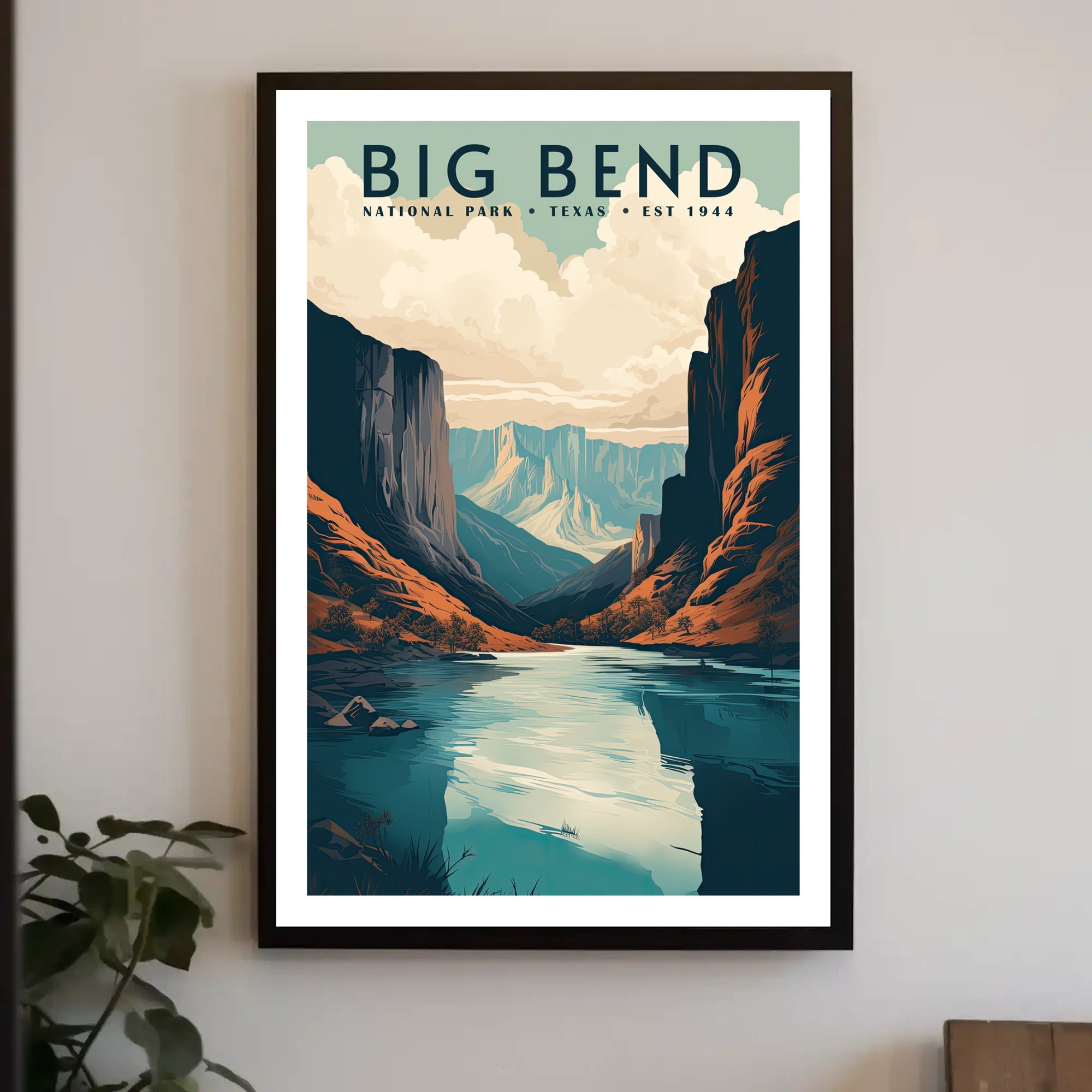 Big Bend National Park Travel Poster Vintage Print