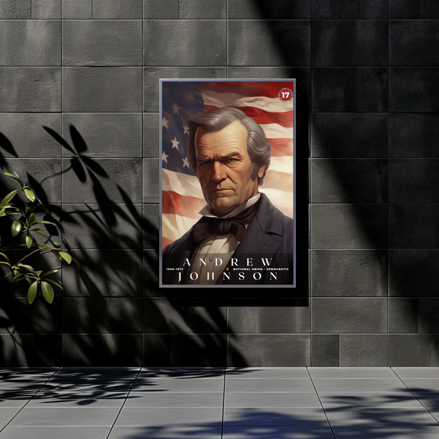 Andrew Johnson 17th President Of The United States Portrait
