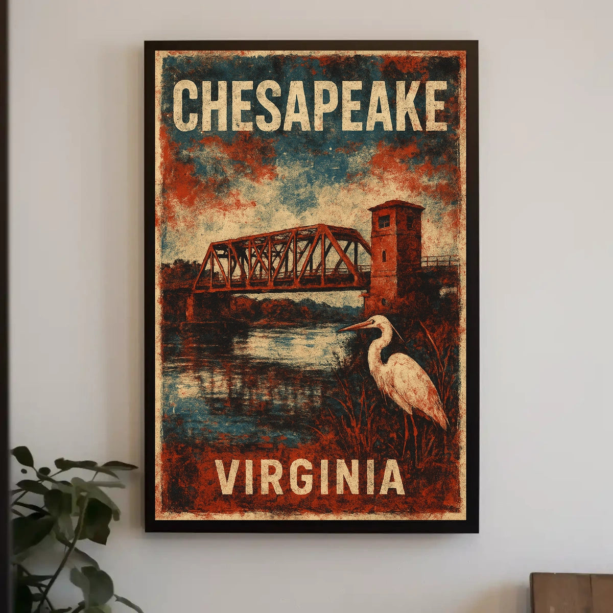 Chesapeake Tranquility Vintage Travel Collectors Poster