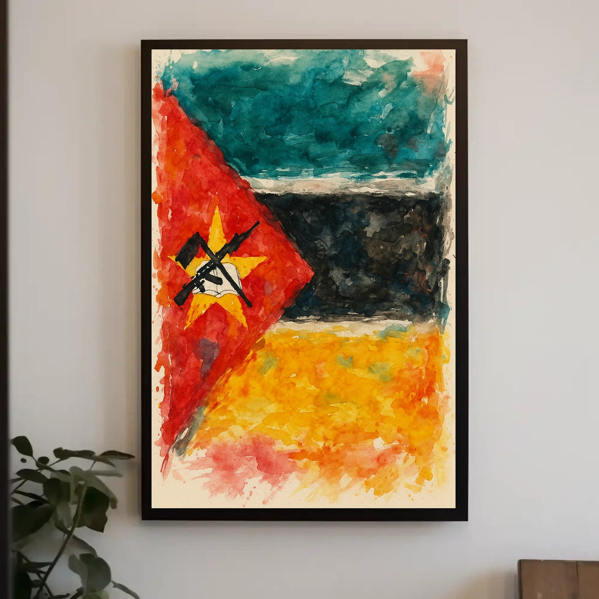 Abstract Representation Of A Flag Poster