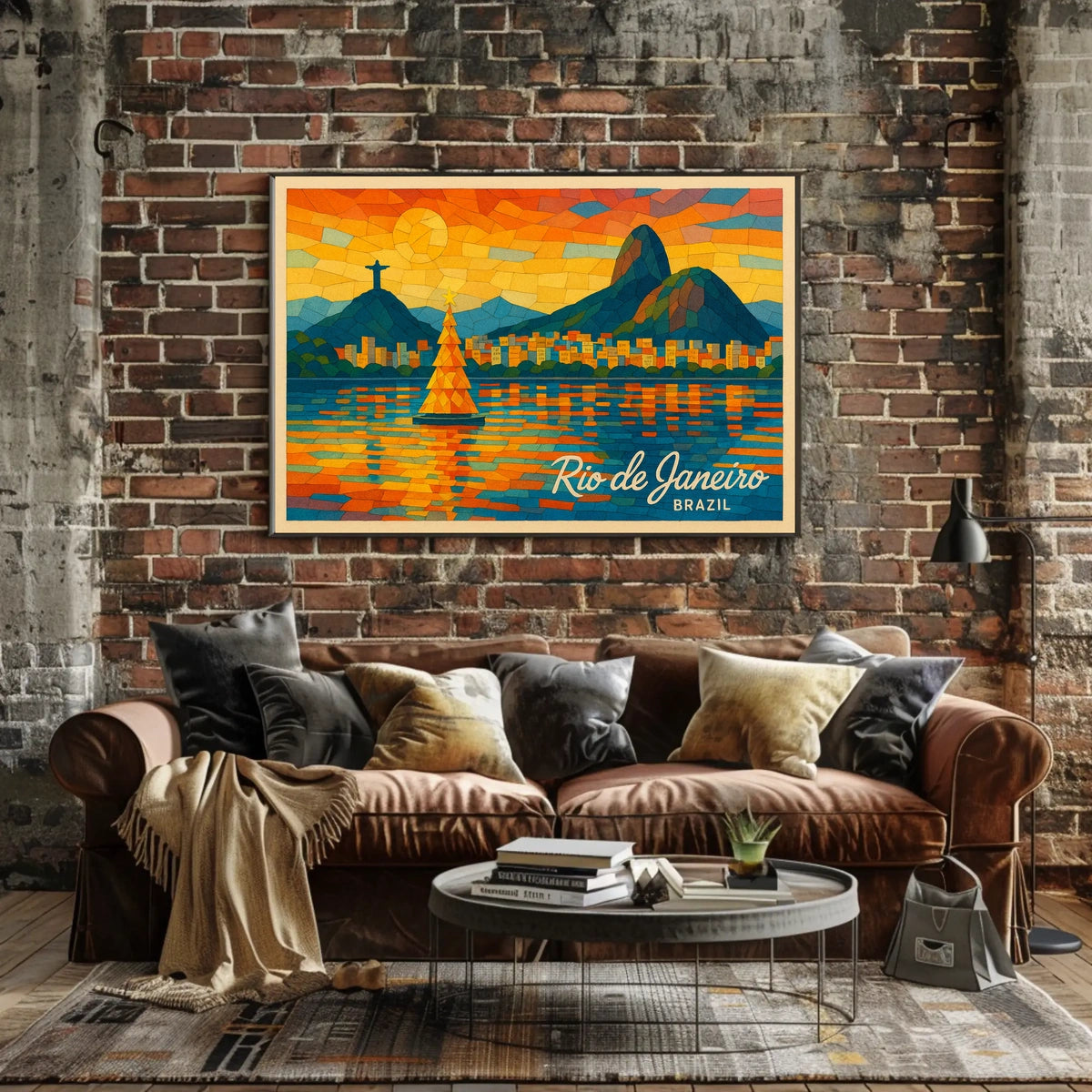 Rio de Janeiro Vibrant Mosaic Poster