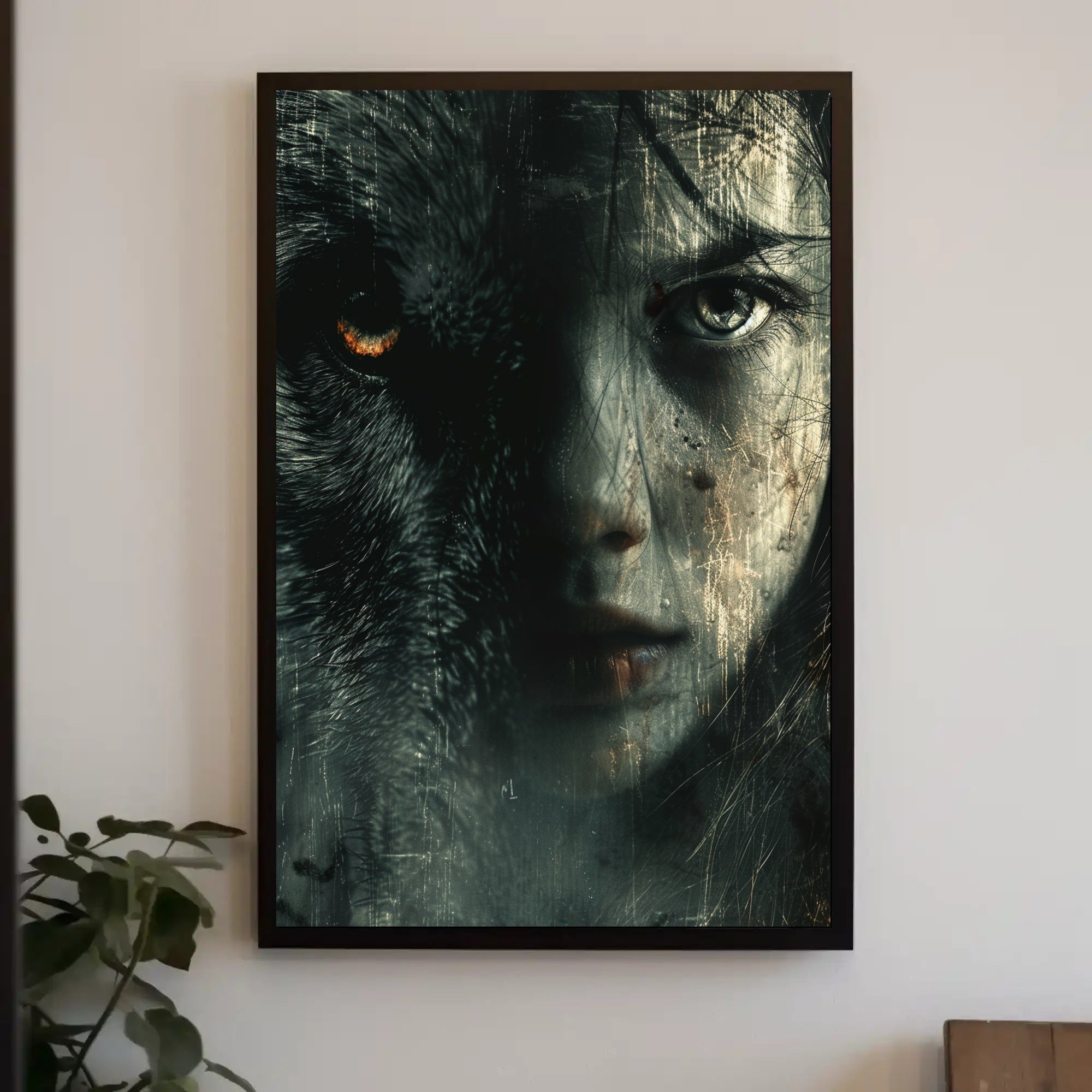 Surreal Mountain Landscape Poster: Ethereal Sunrise Colors PosterGoat