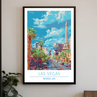 Las Vegas Street View Poster