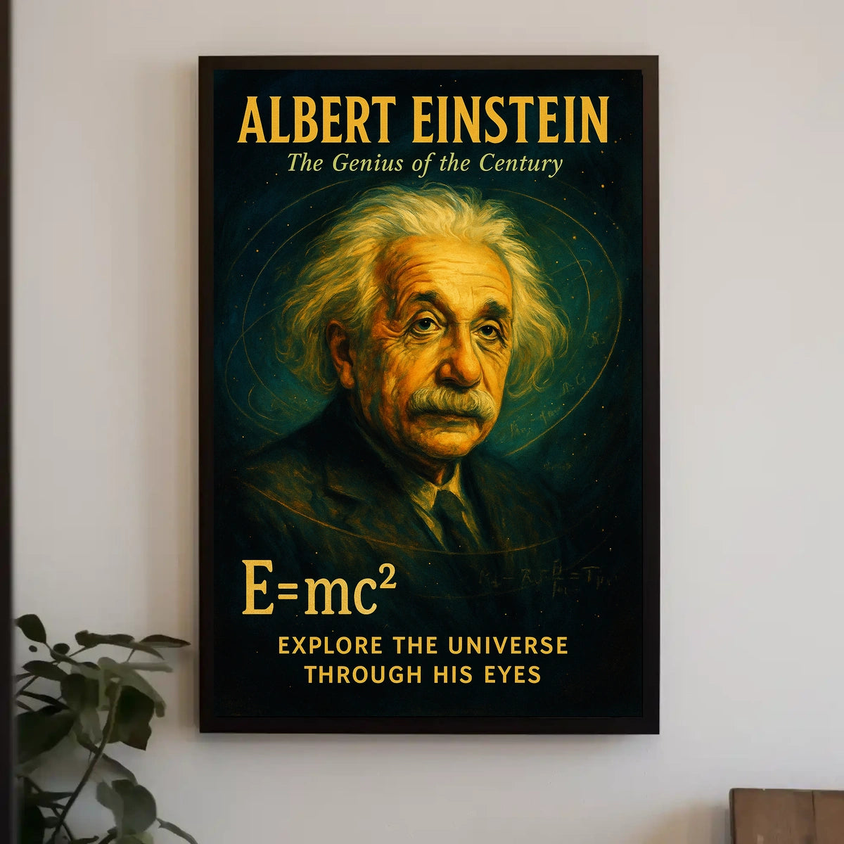 Albert Einstein The Genius of the Century Poster