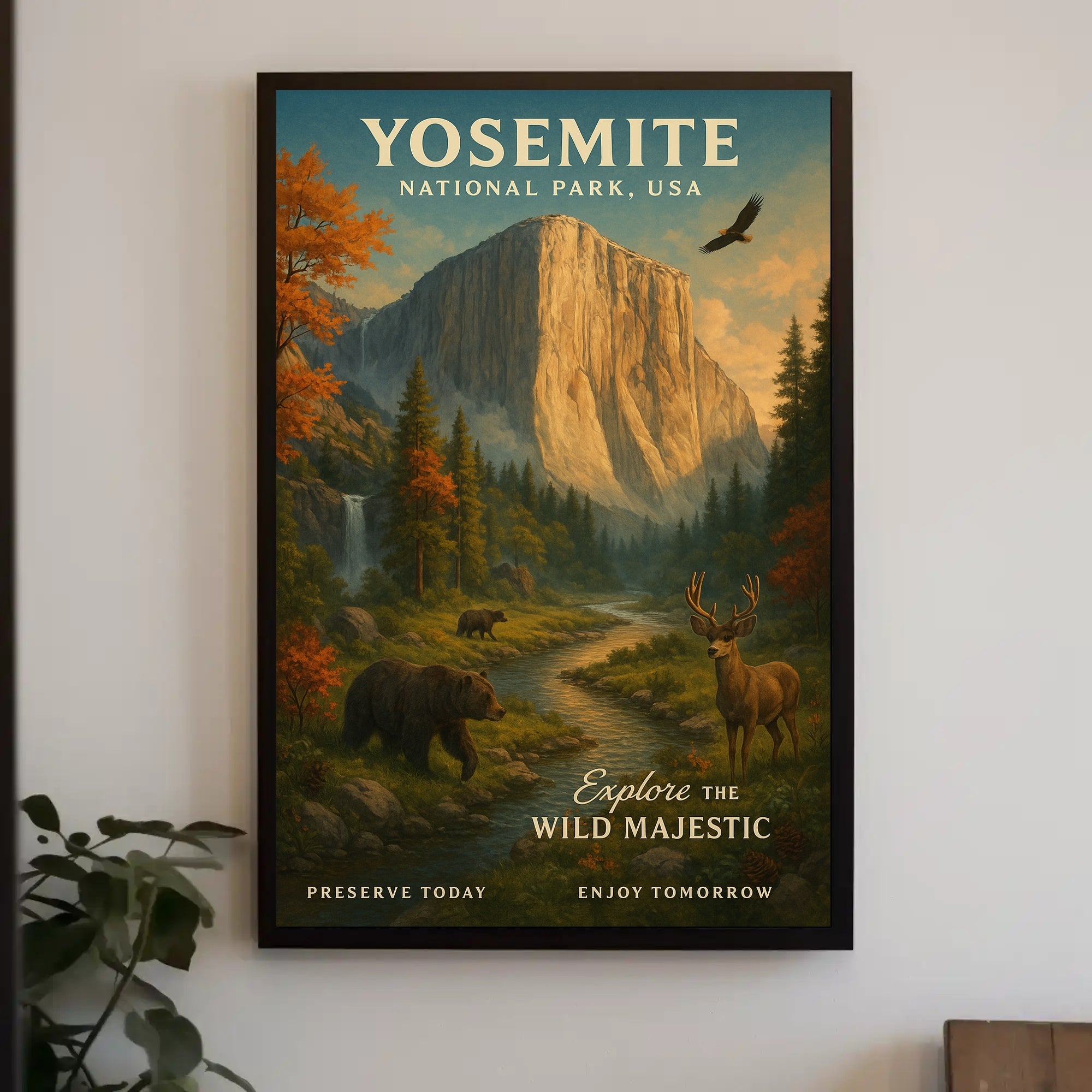 Yosemite National Park Vintage Poster Print