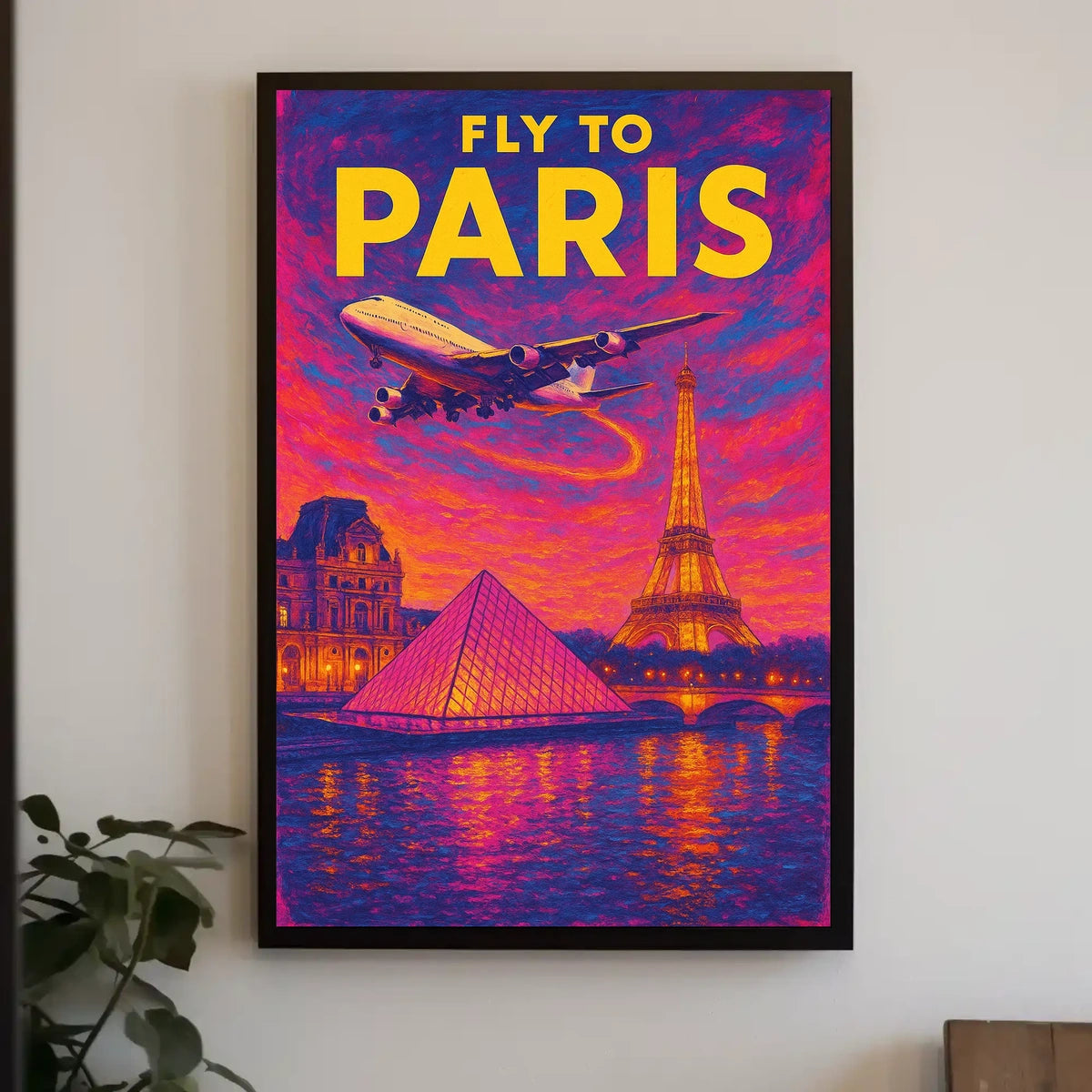 Fly to Paris Poster