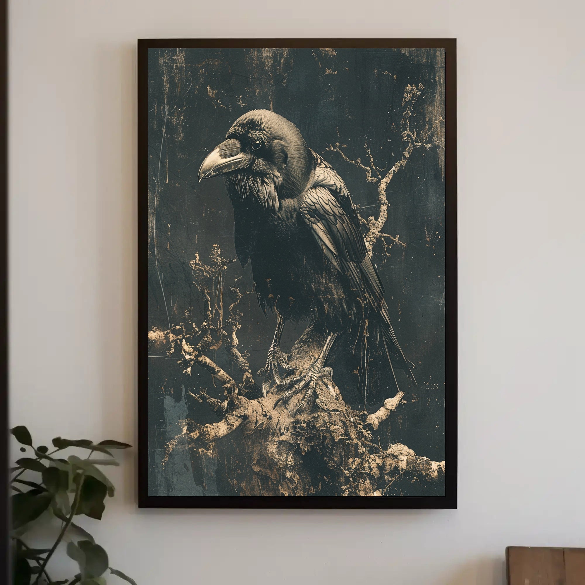 The Majestic Raven Art Print Poster for Home Decor and Wall Art PosterGoat