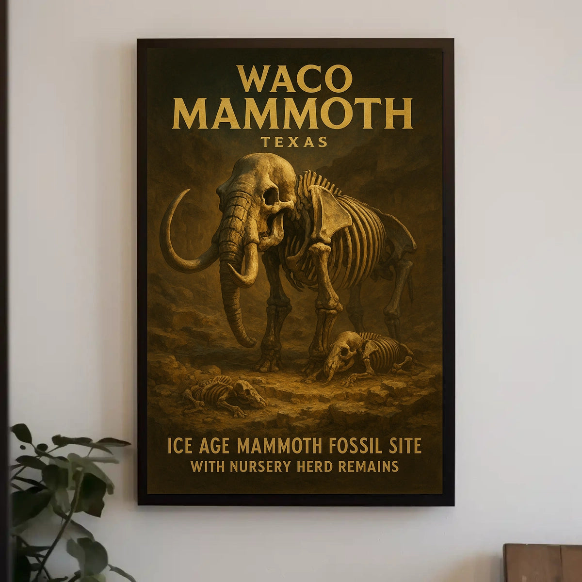 Waco Mammoth Fossil Site Poster