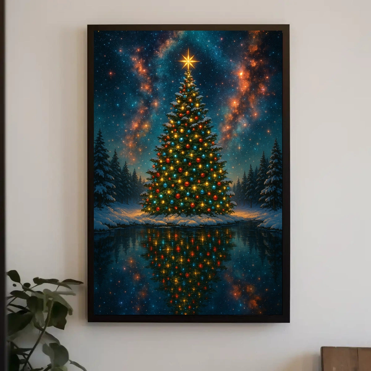 Starlit Christmas Night Poster