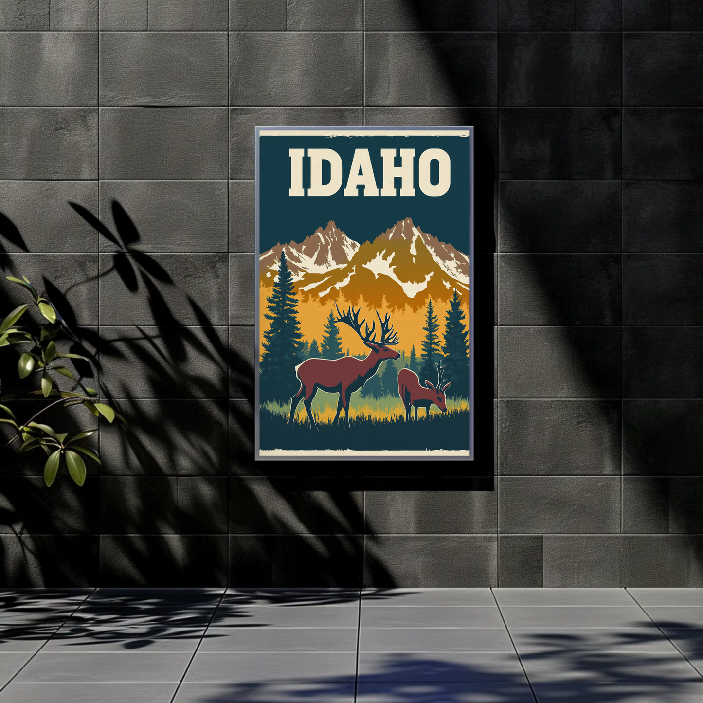 Vintage Poster Idaho Wildlife