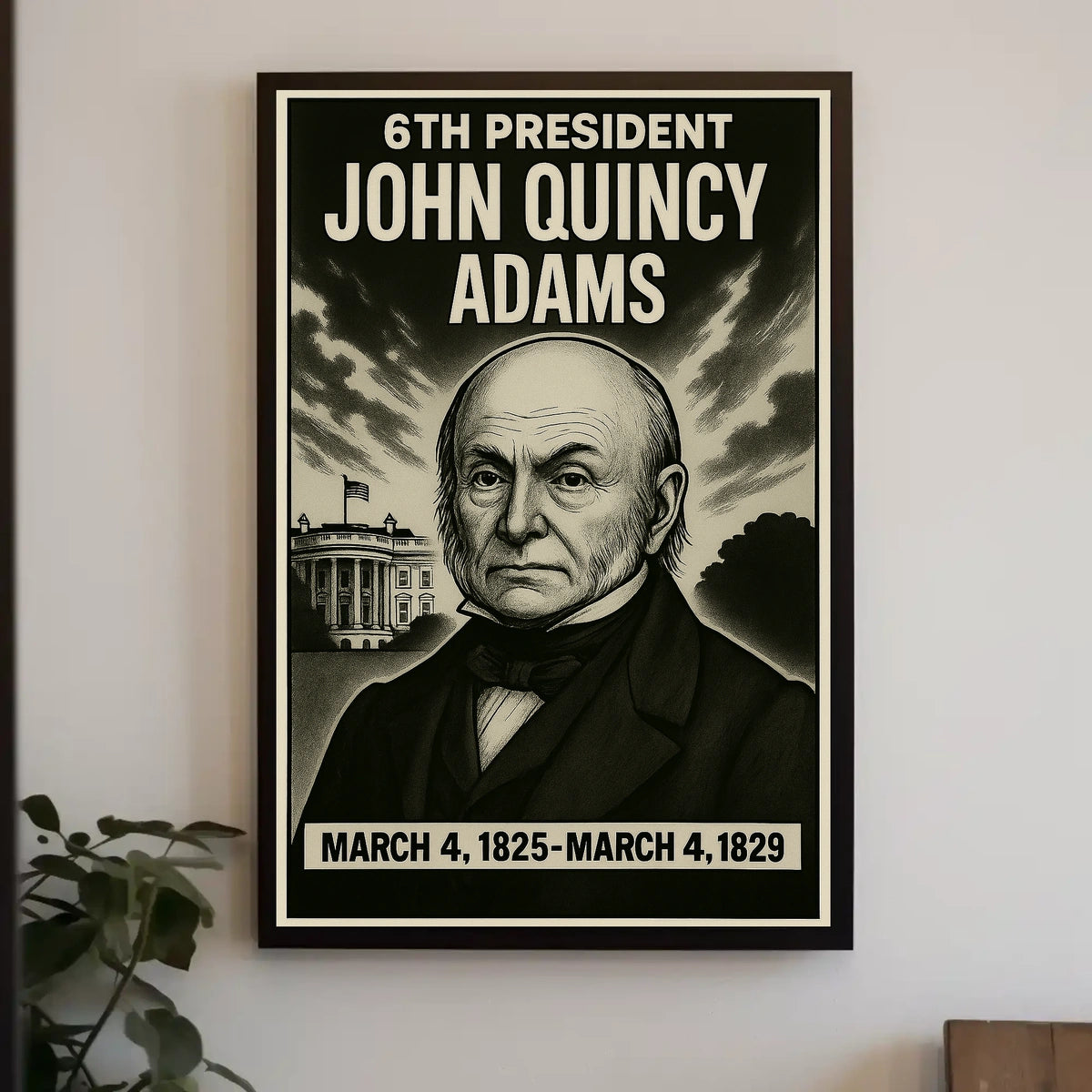 John Quincy Adams 6Th President Poster