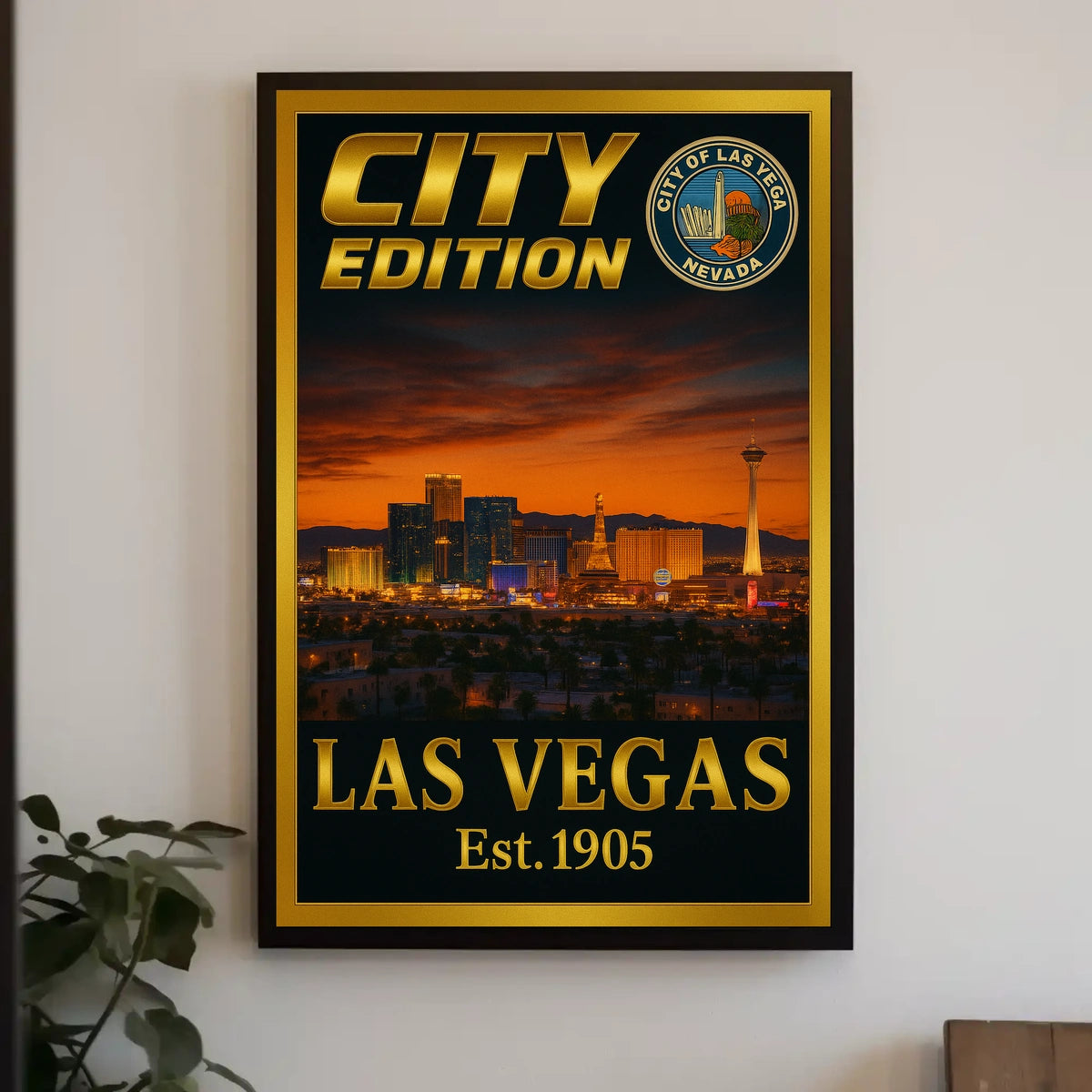 Las Vegas City Edition Poster