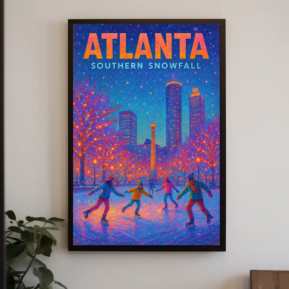 Atlanta Southern Snowfall Poster