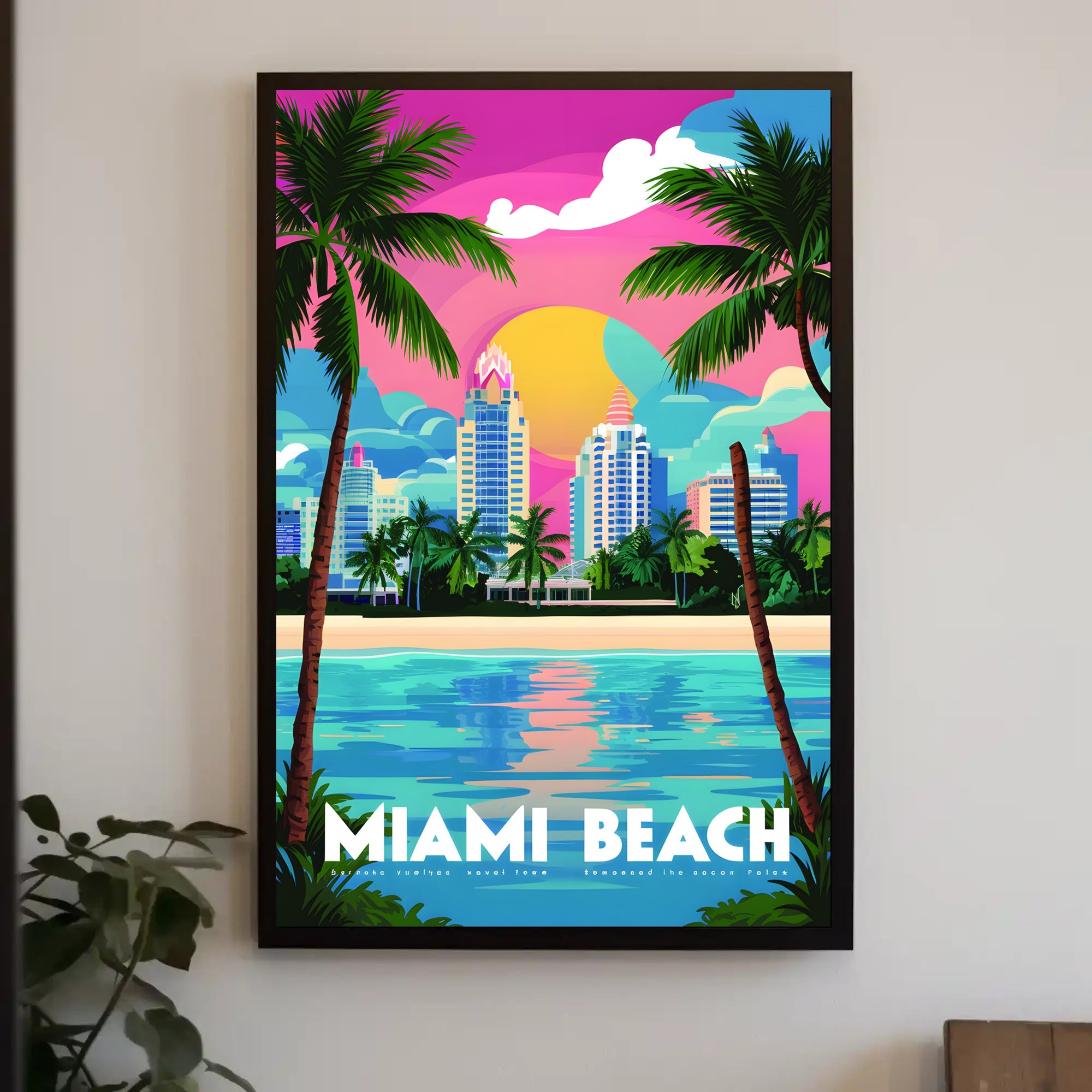 Miami Beach Vibes Poster