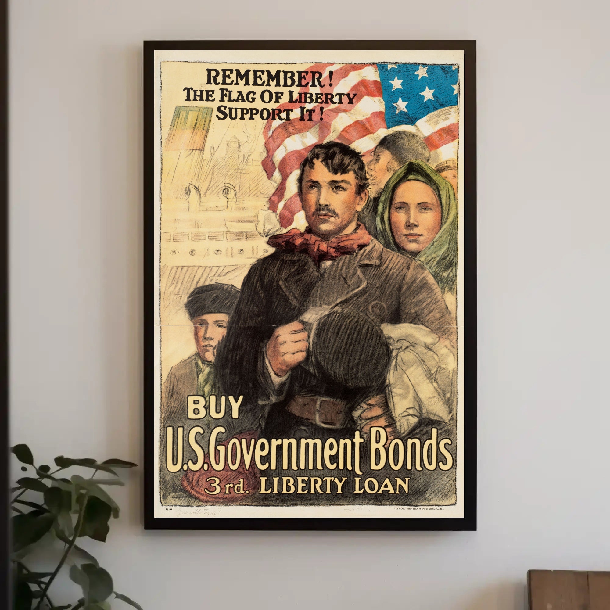 Liberty Loan Patriotic World War I Propaganda Poster