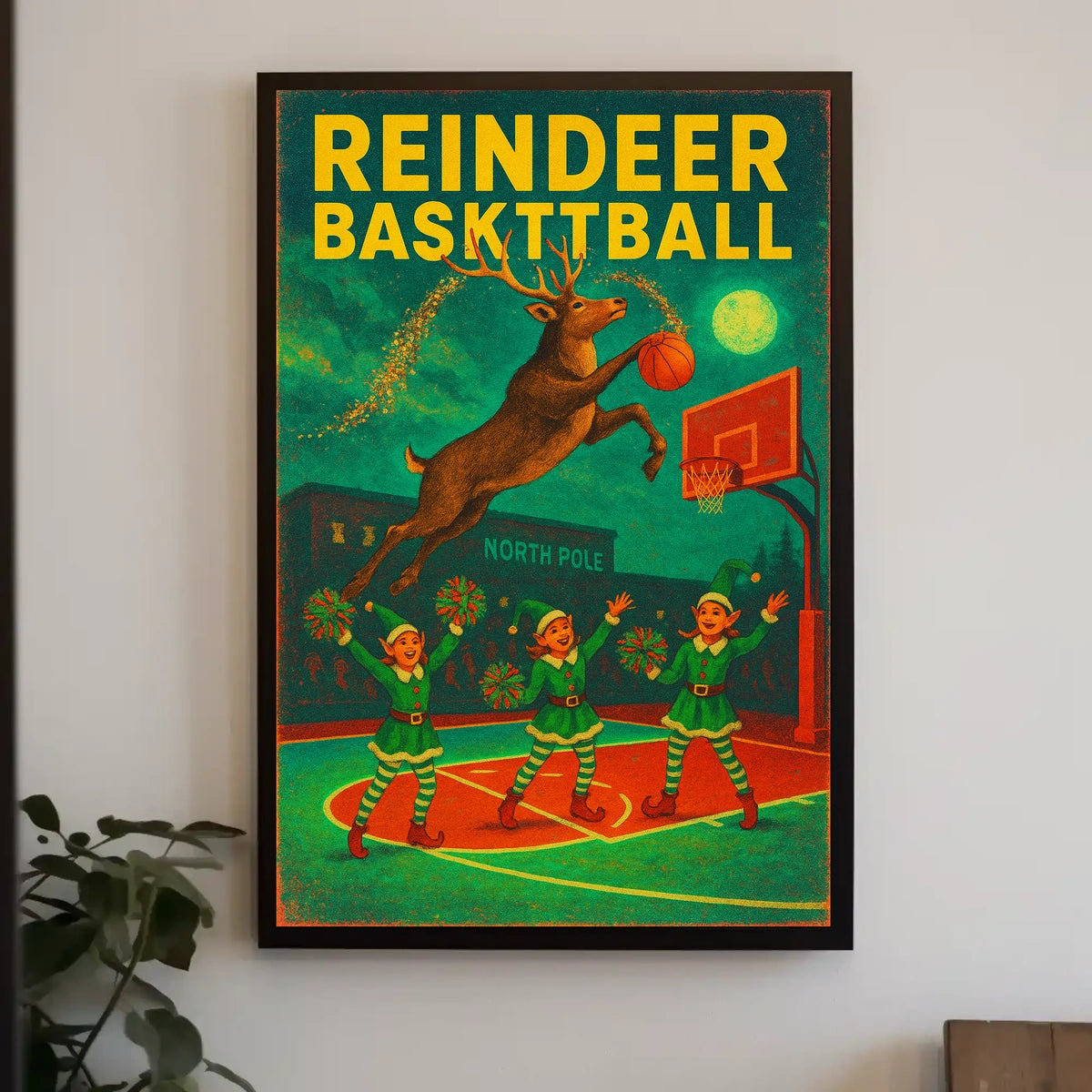 Reindeer Basketball Extravaganza Poster