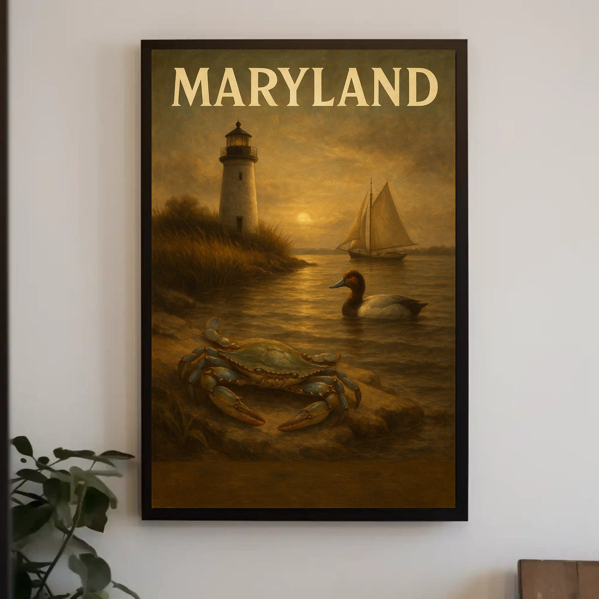 Maryland Coastal Serenity Poster