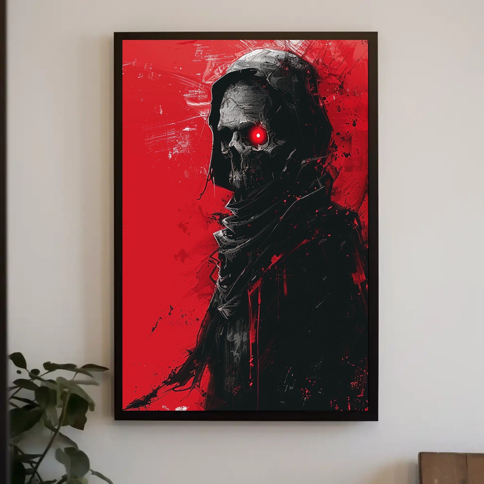 Dark Reaper Modern Gothic Art Poster Print PosterGoat