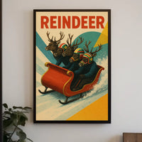 Reindeer Racing Adventure Poster