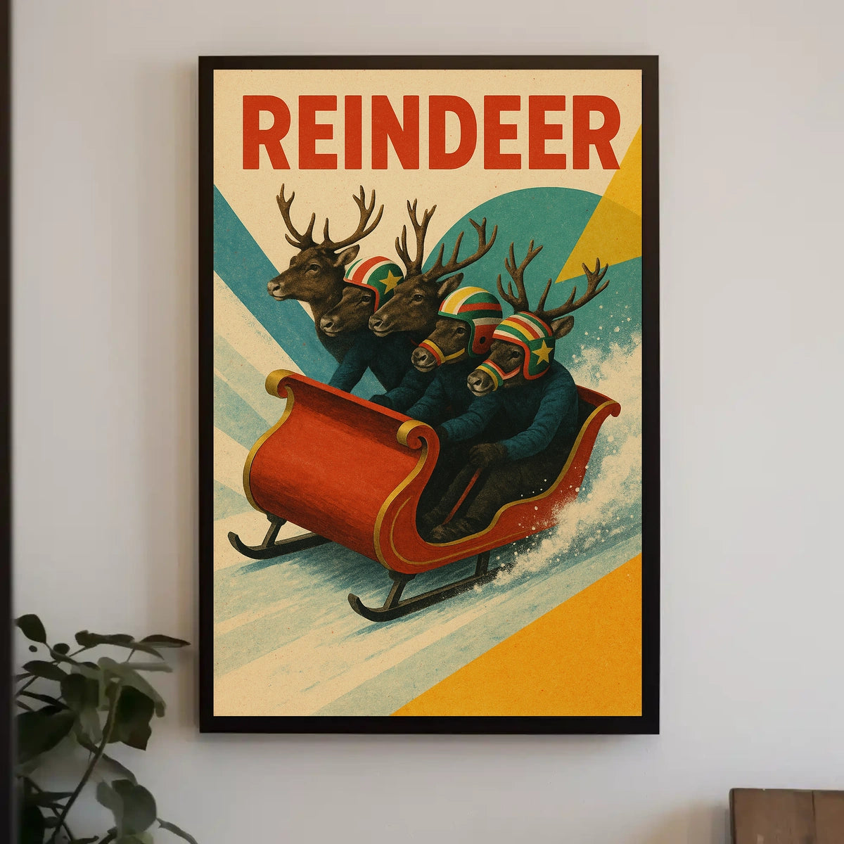 Reindeer Racing Adventure Poster