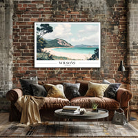 Serene Coastal Landscape Travel Poster