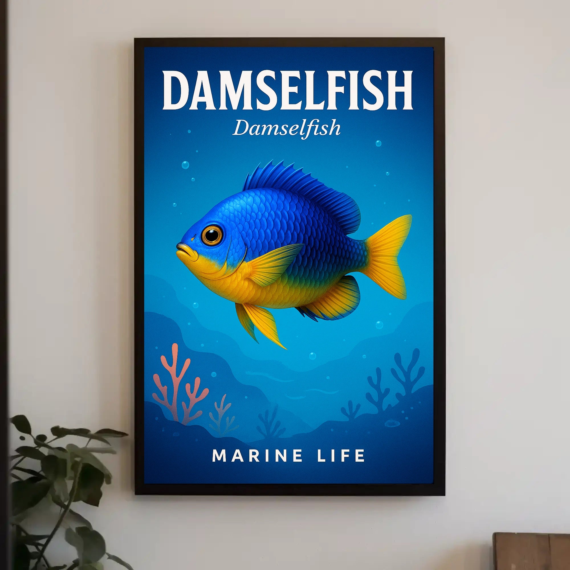 Damselfish Marine Life Poster PosterGoat