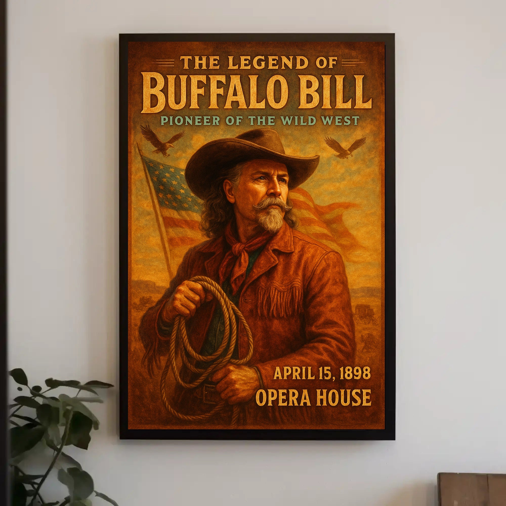 The Legend Of Buffalo Bill Poster Vintage Wall Art