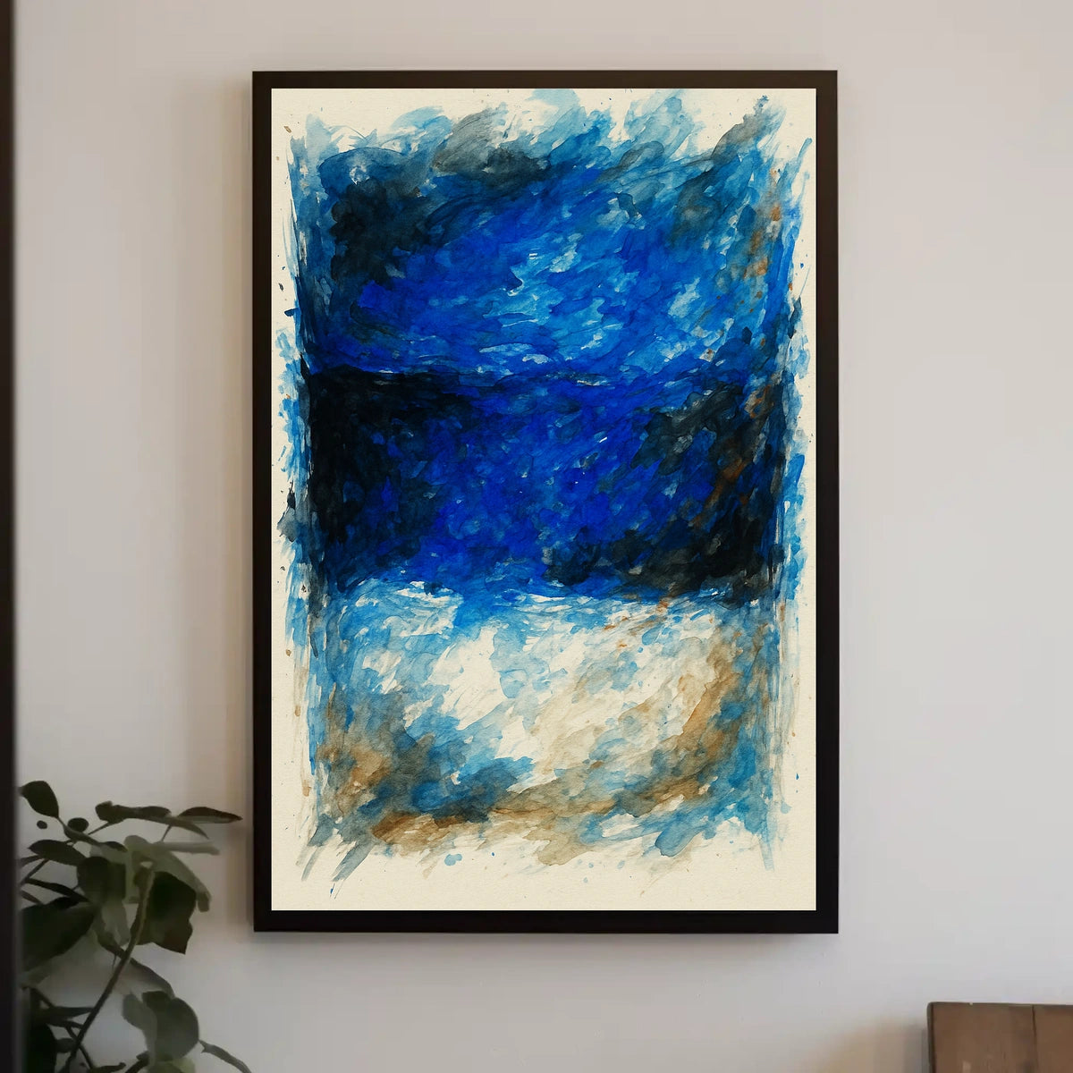 Abstract Blue Horizons Abstract Poster