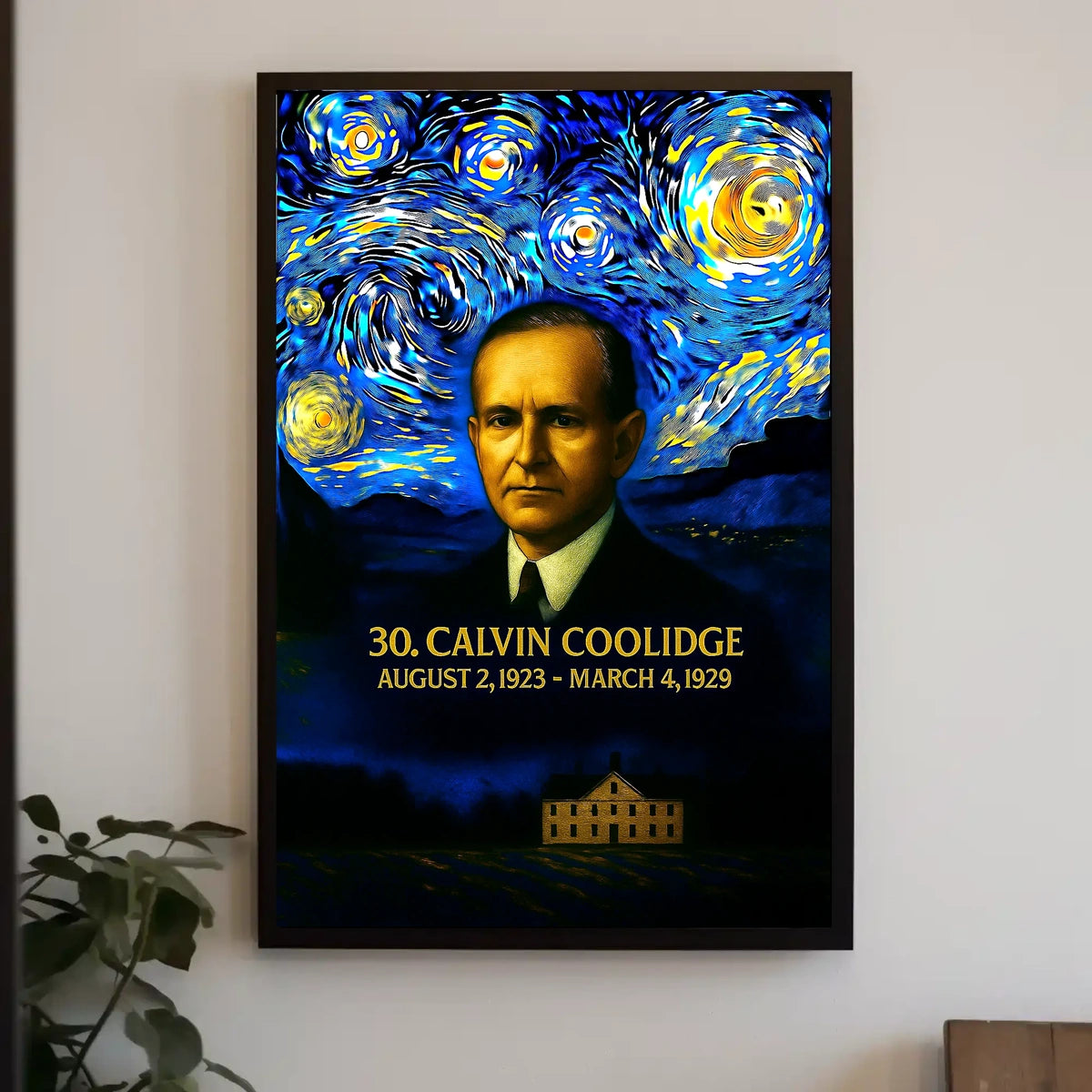 Calvin Coolidge 30th President of the United States Presidential Masterpiece Series Poster