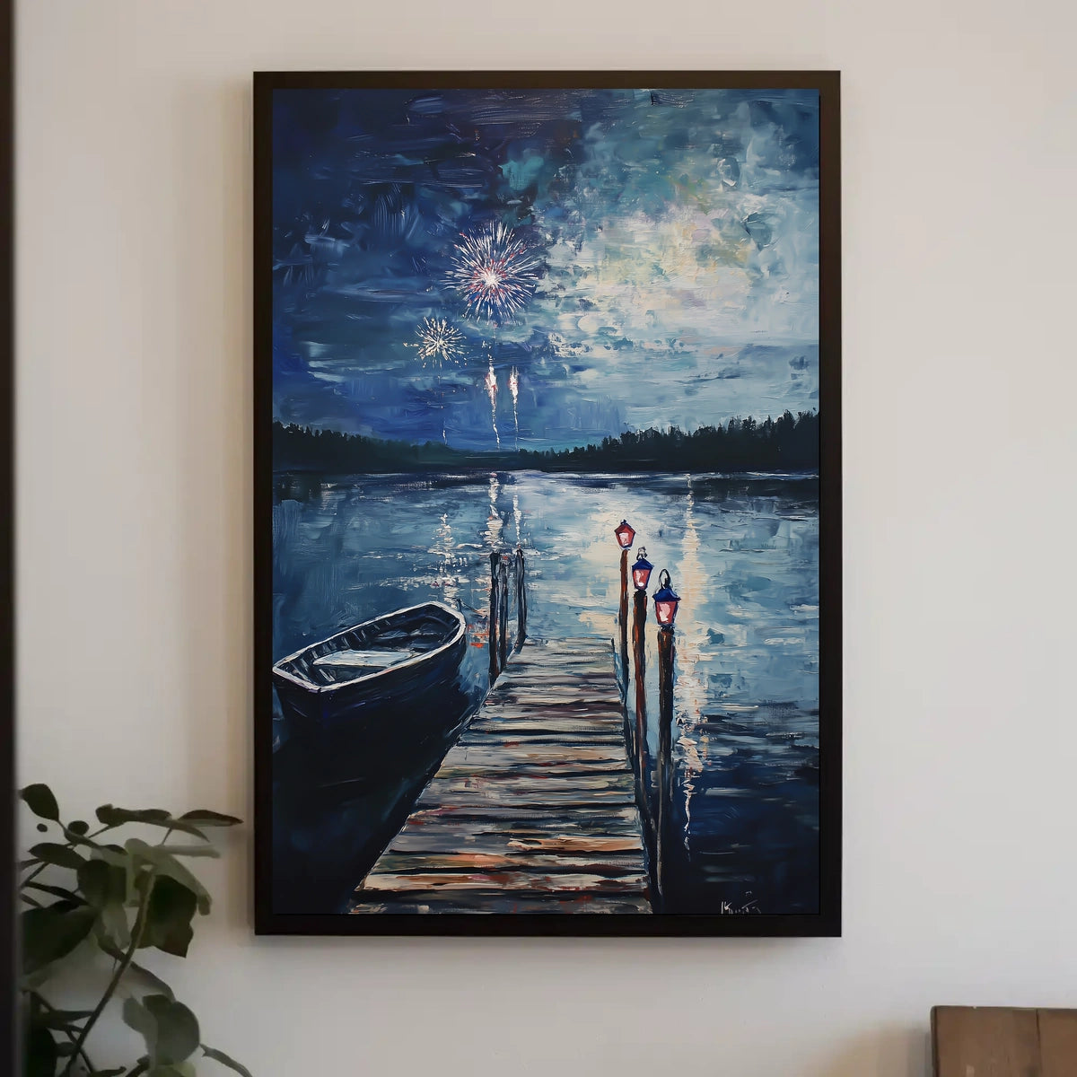 peaceful lakeside Poster