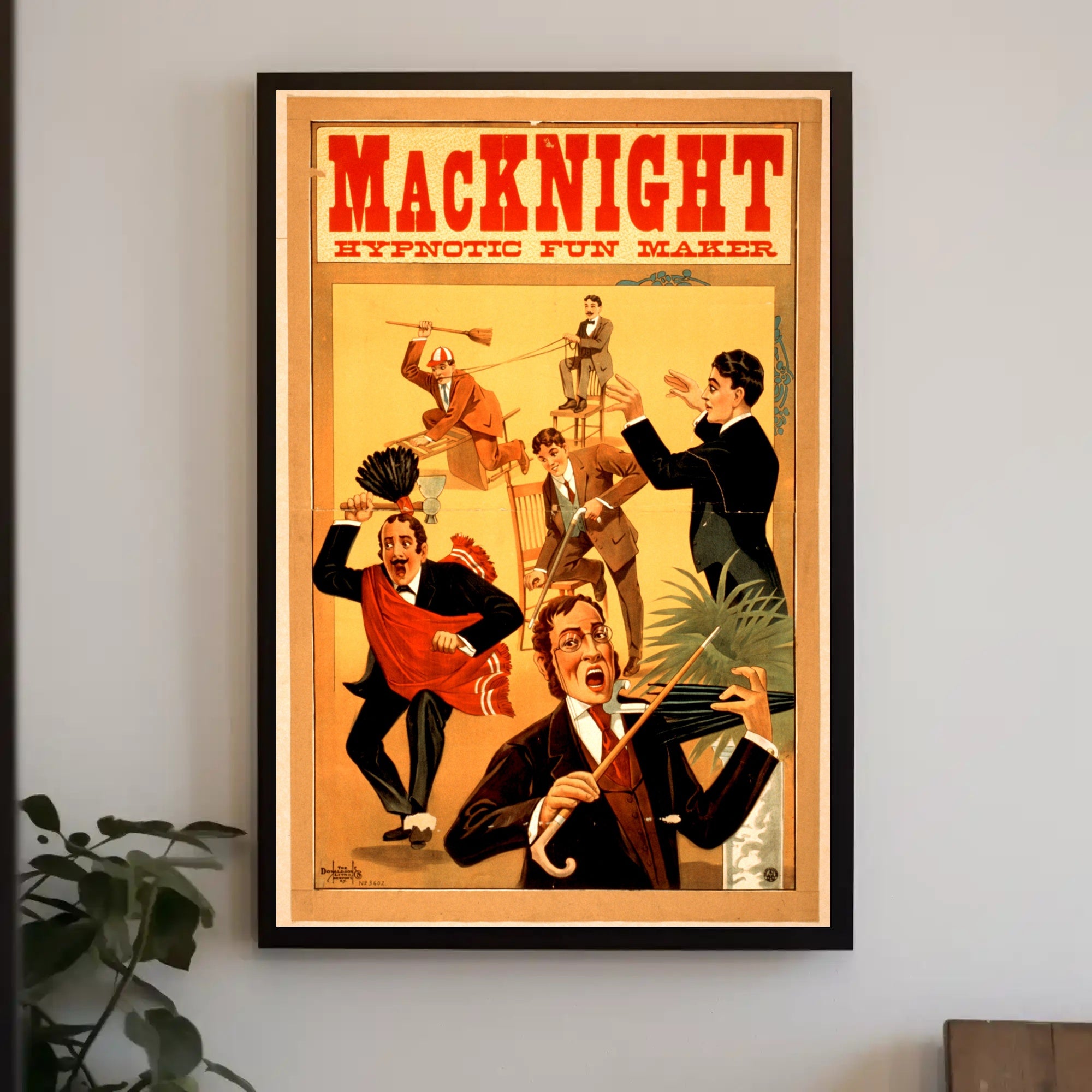MacKnight Hypnotic Fun Maker Vintage Artistic Poster