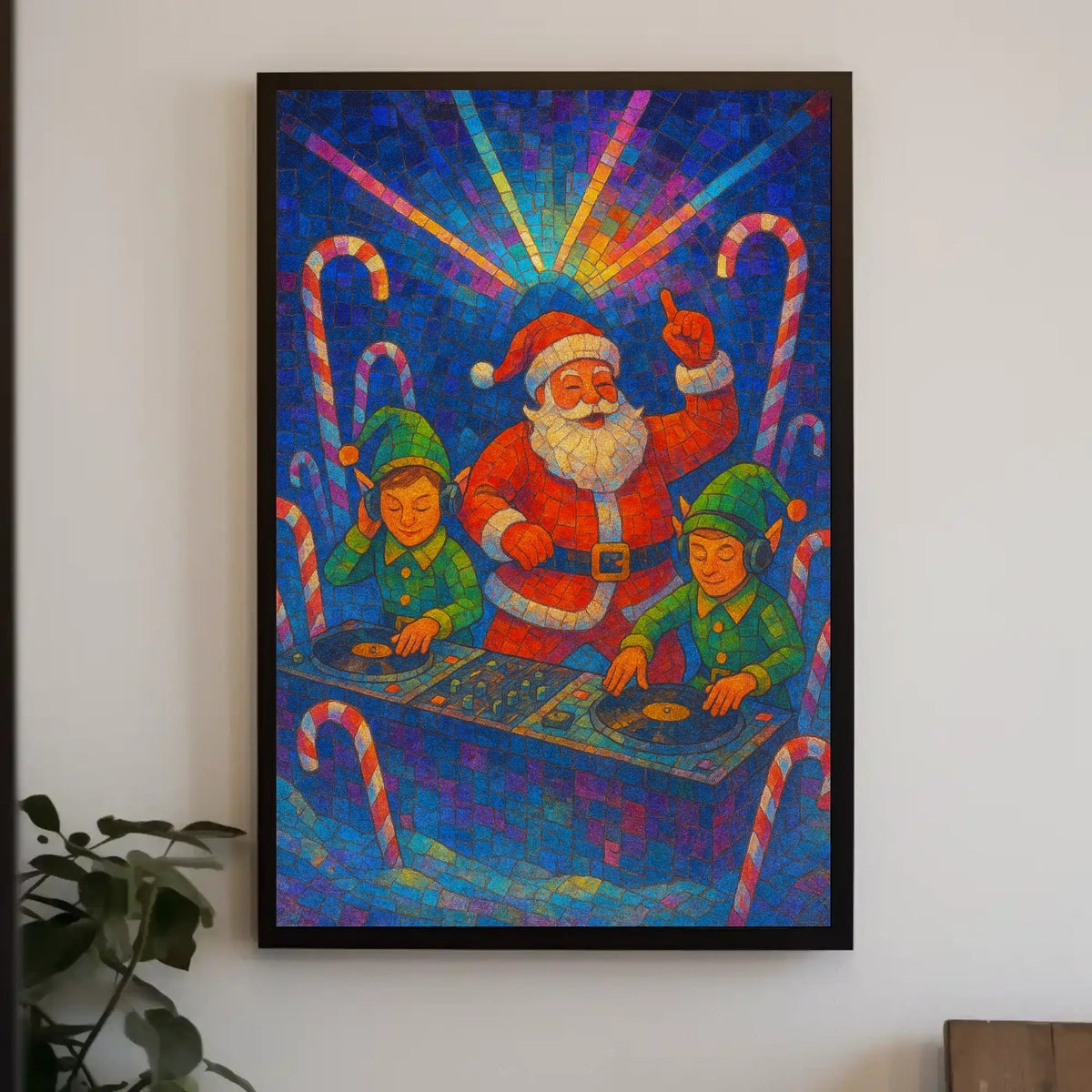 SantaS Holiday Dj Party Poster