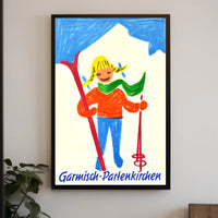 Garmisch-Partenkirchen Ski Adventure Poster PosterGoat