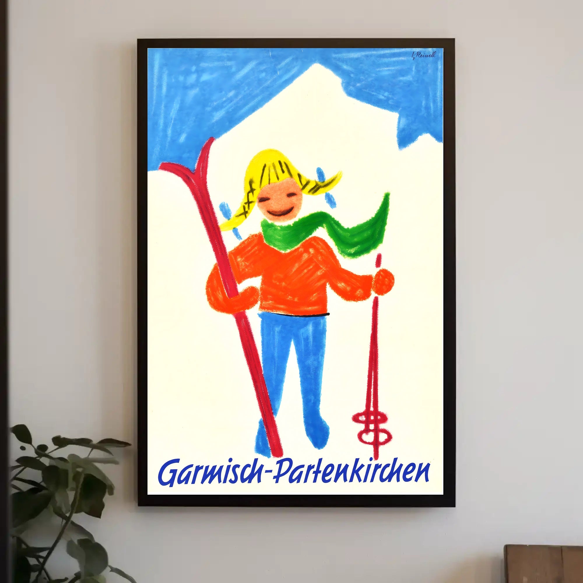 Garmisch-Partenkirchen Ski Adventure Poster PosterGoat