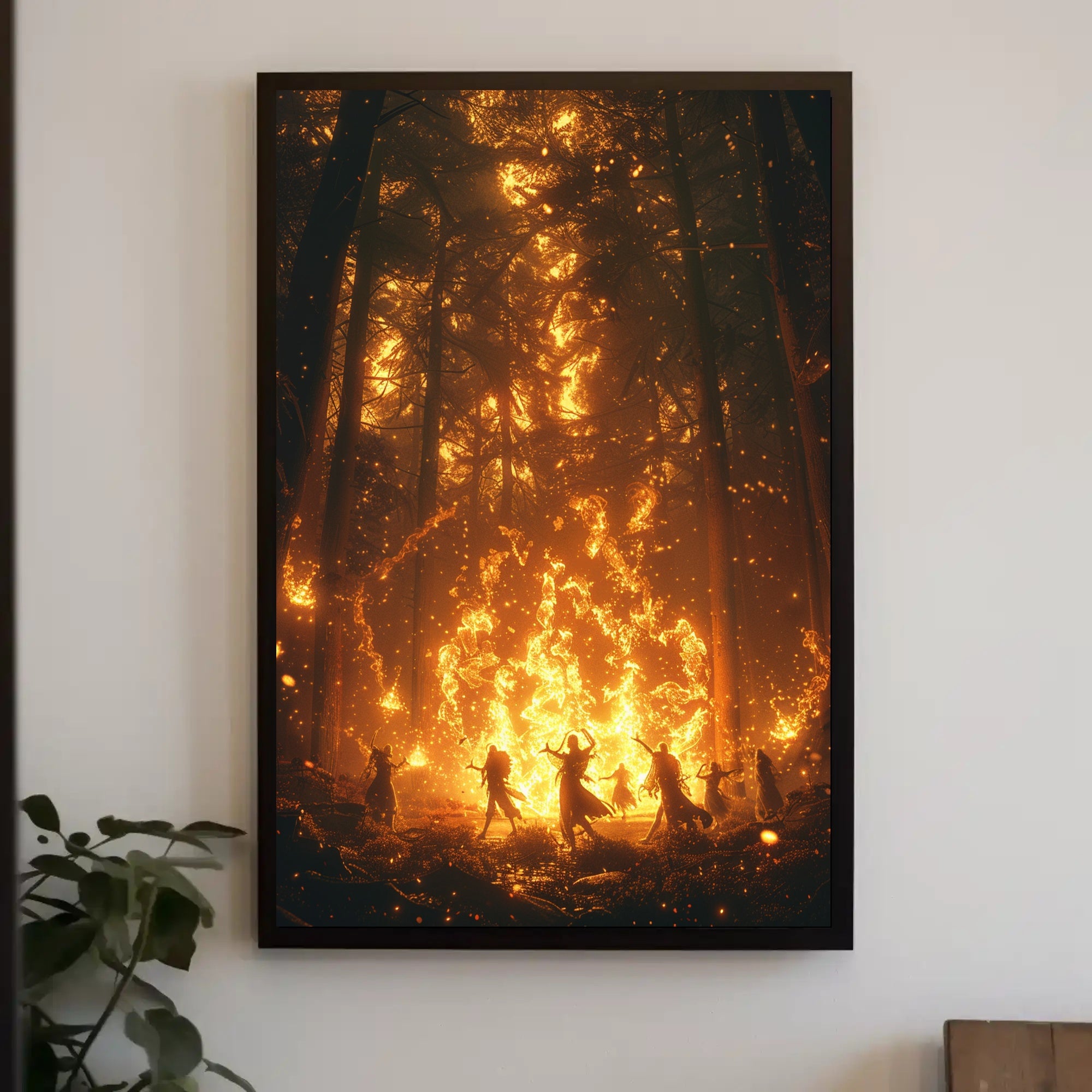 Mystical Forest Ritual Fantasy or Mythology Poster PosterGoat