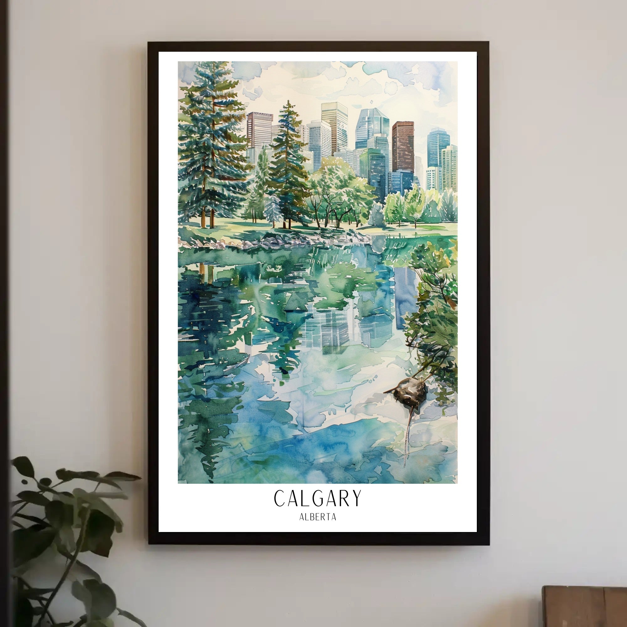 Calgary Reflections Poster PosterGoat