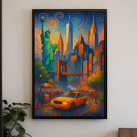 Vibrant New York Cityscape Poster