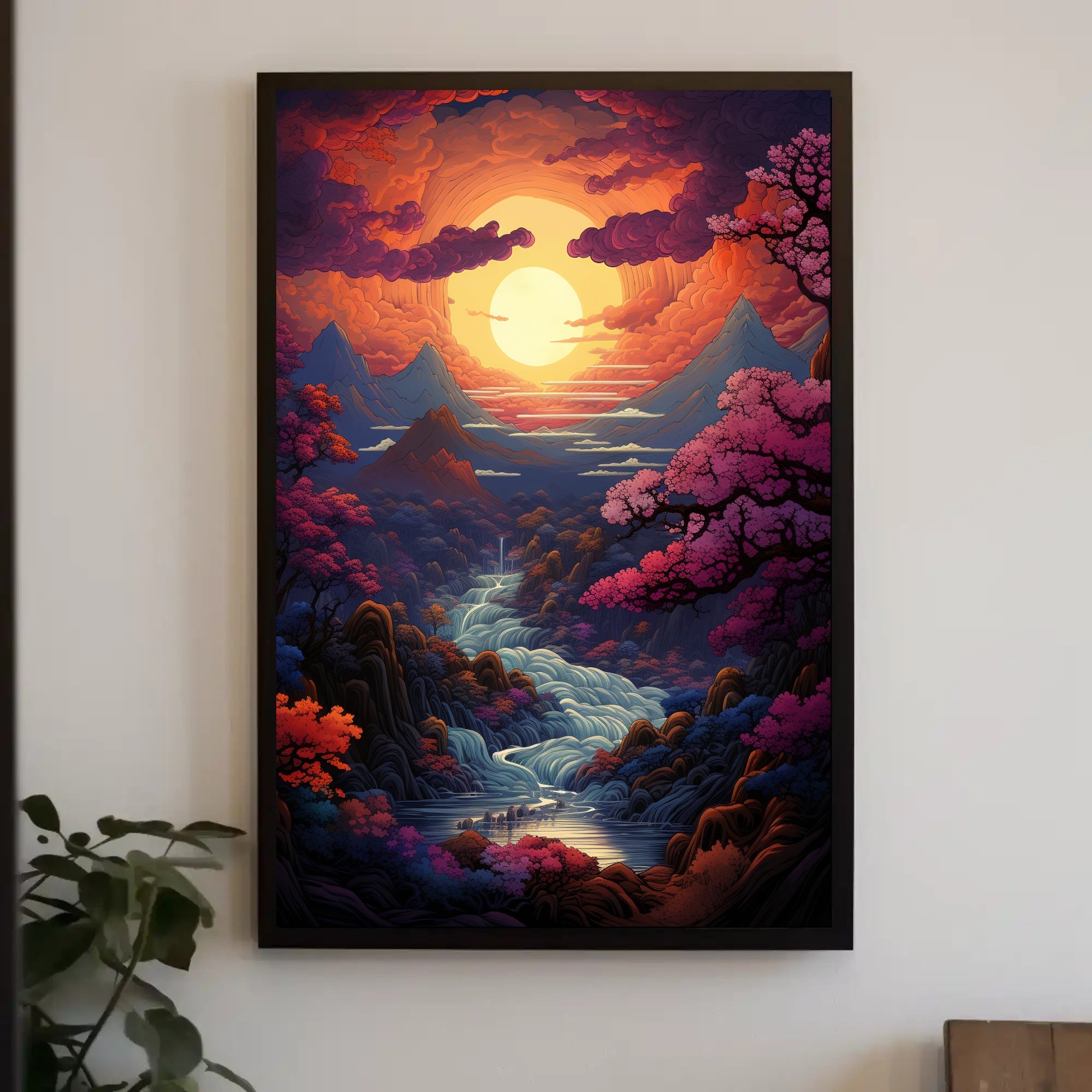 Enchanted Sunset Landscape Poster