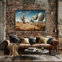 Surreal Desert Landscape: Fantasy or Mythology Poster