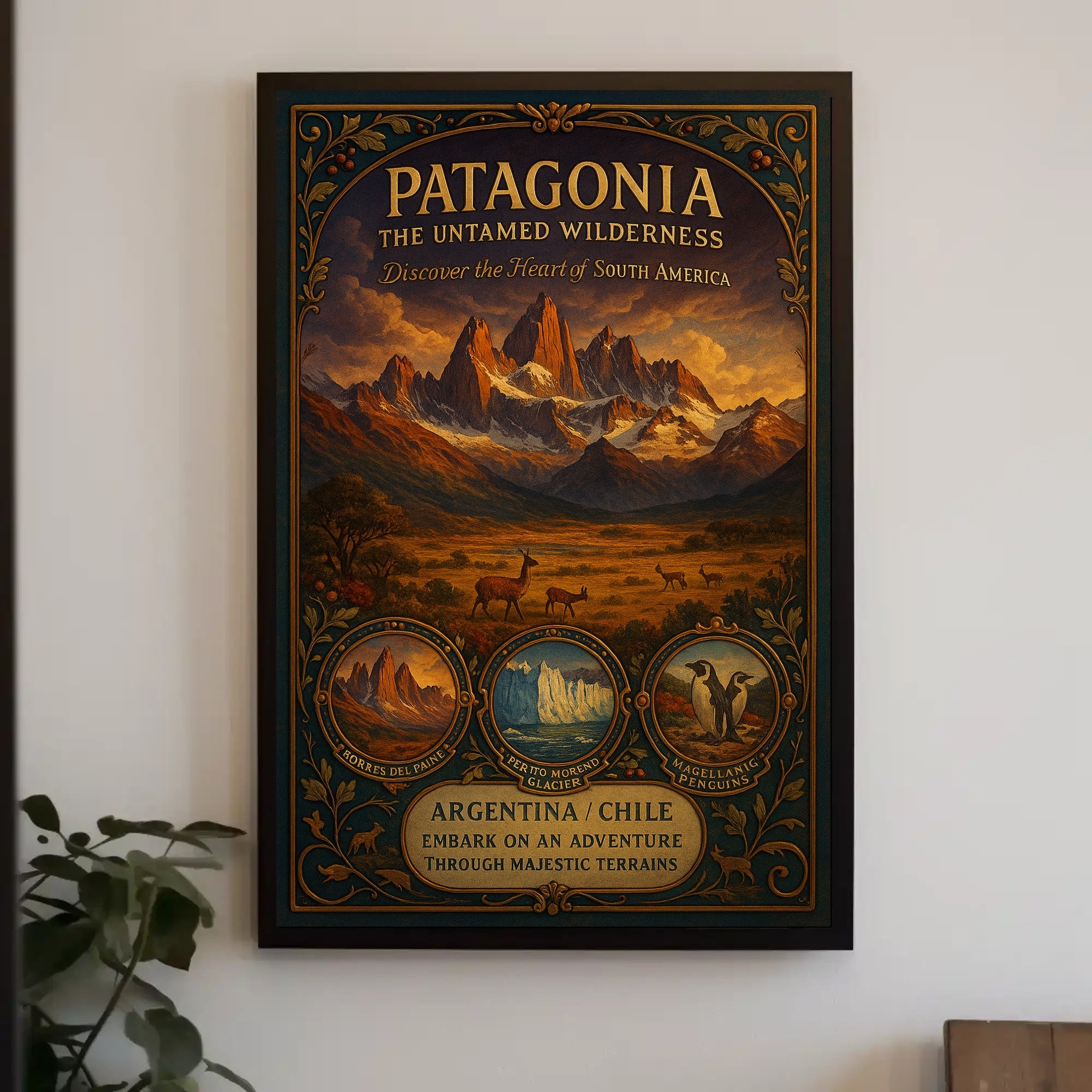 Patagonia Adventure Travel Poster