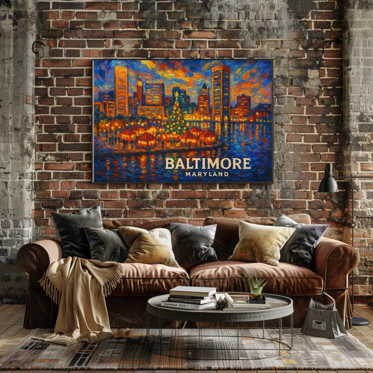 Baltimore Skyline Celebration Poster