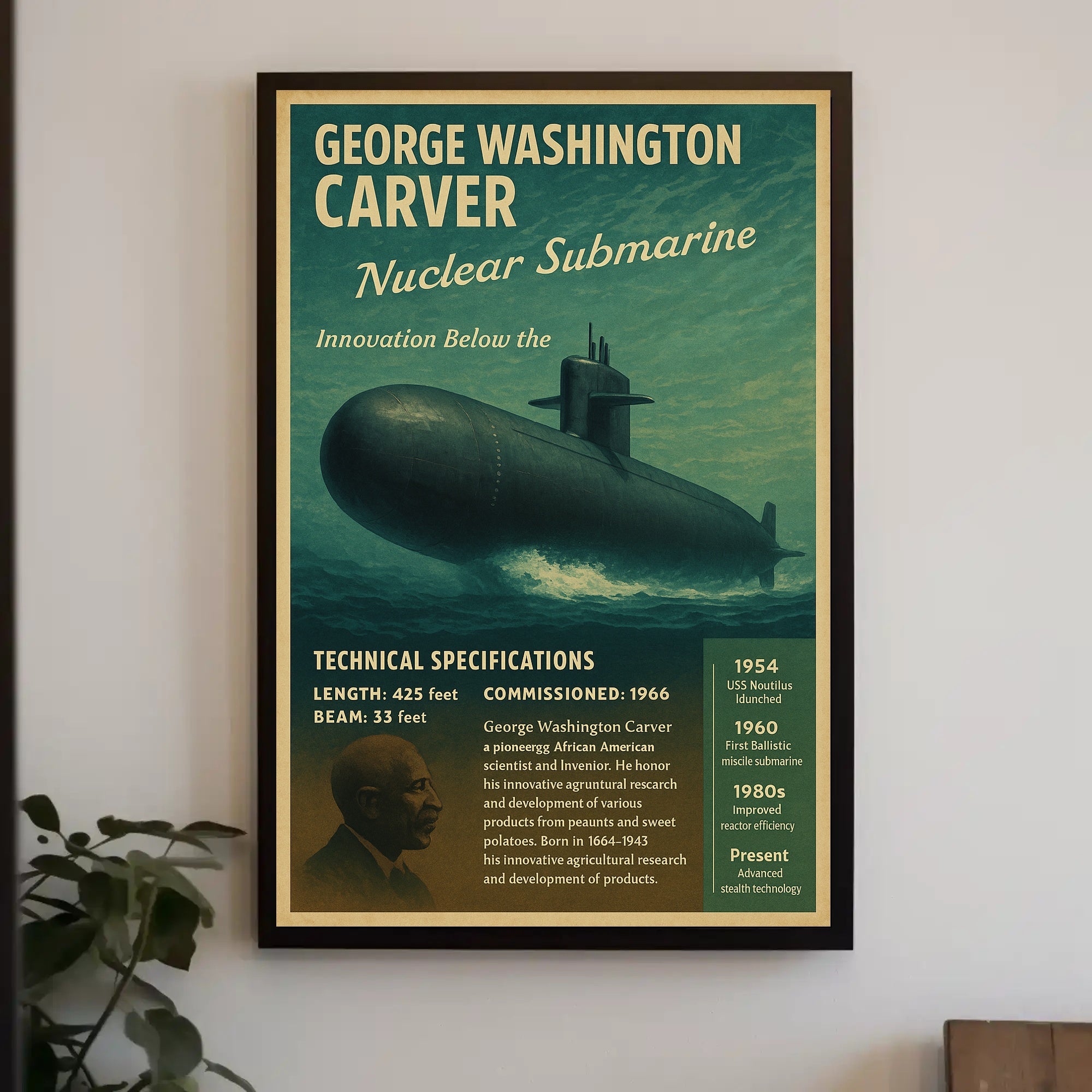 George Washington Carver Innovation Below the Surface Poster PosterGoat
