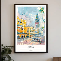 Lima Cityscape Poster PosterGoat