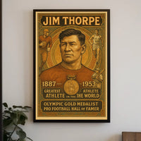 Celebrating Jim Thorpe Legendary Athlete Poster