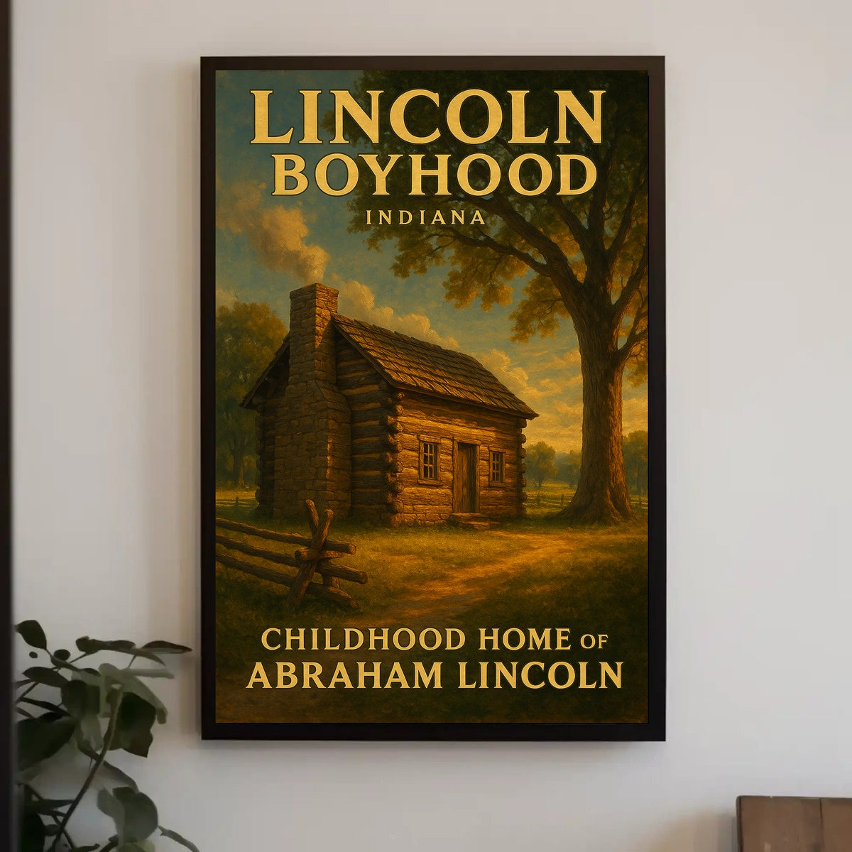 Abraham Lincoln Boyhood Home Poster