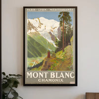 Mont Blanc Adventure Travel Poster PosterGoat