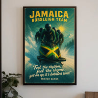 Jamaica Bobsleigh Team Winter Games Poster
