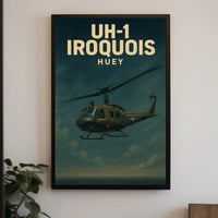 UH-1 Iroquois Helicopter Flight Historical or Presidential Poster PosterGoat