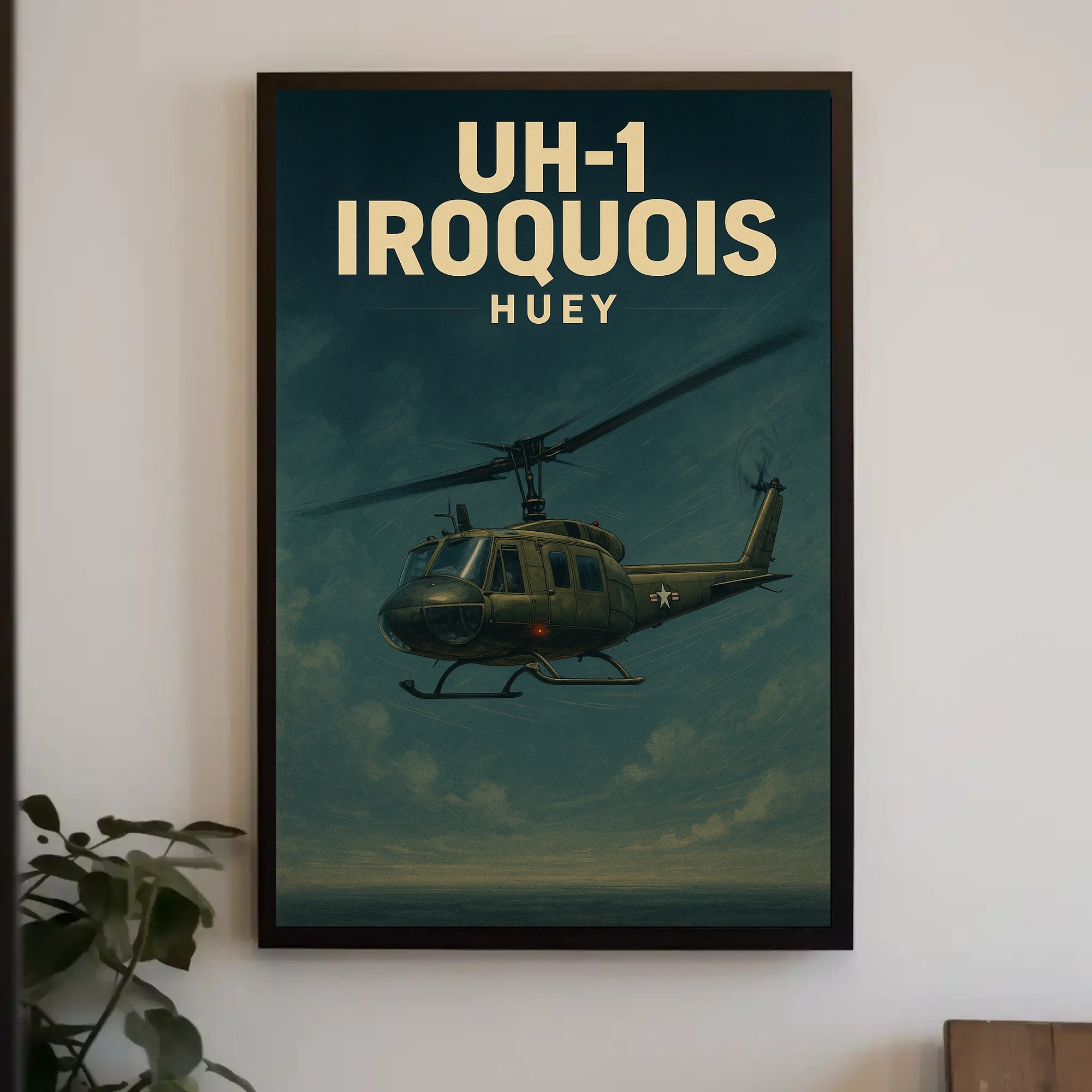 UH-1 Iroquois Helicopter Flight Historical or Presidential Poster PosterGoat
