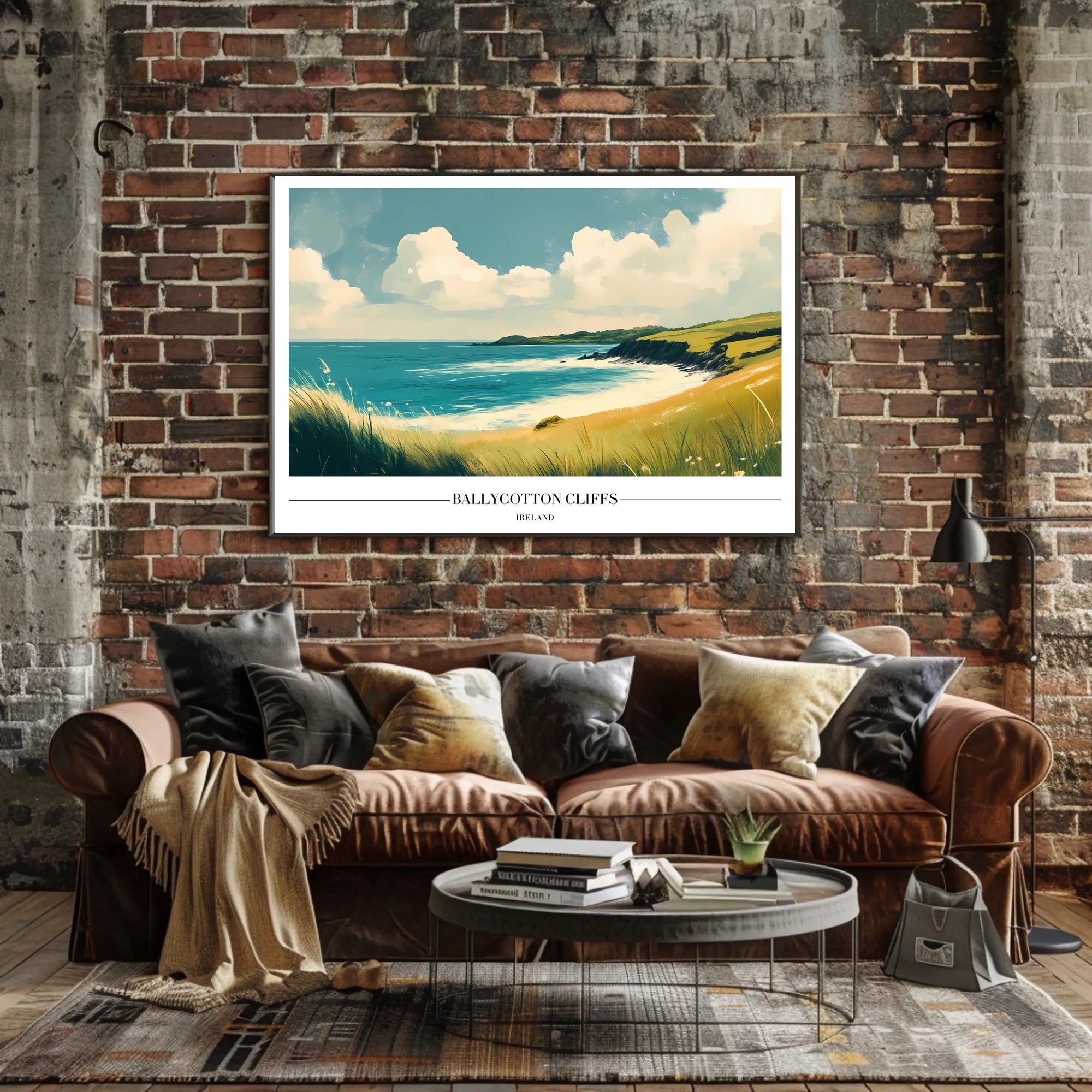 Ballycotton Cliffs Artistic View Poster
